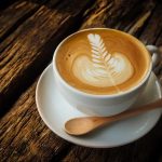 Hot hazelnut latte